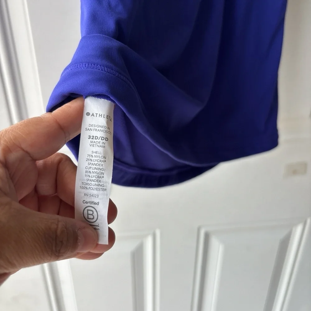 Athleta Cobalt Blue High-Neck Tank